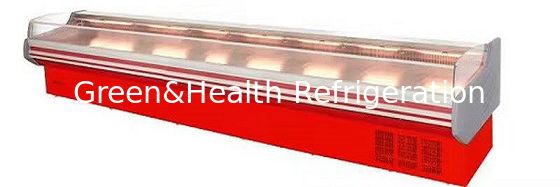 ROHS 샌드위치 가게 전시 냉장고, 고기 해산물을 위한 2m 열려있는 전시에 의하여 냉장되는 진열장