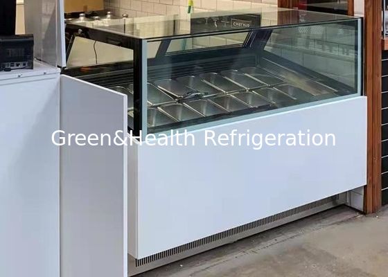 -22도 16 팬 젤라토 디스플레이 특종 아이스크림 디스플레이 냉동고