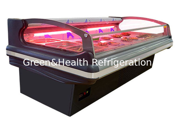 맞춘 다목적 팬 고기 냉장고 진열장 음식 열린 냉각장치는 시스템에서 설립되었습니다