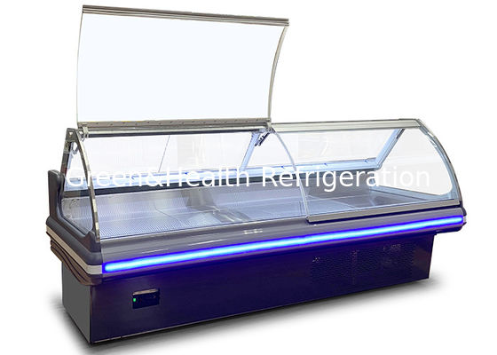 고기 상점 광고용 디스플레이 냉장고 조제 식품 오픈 디스플레이 냉장고